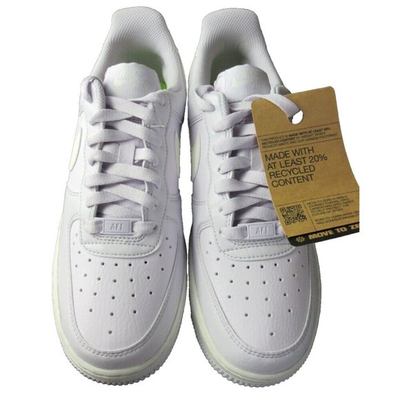 Nike Women's Air Force 1 '07 NN Leather Shoes Barely Grape Sail Sizes NIB - Picture 3 of 5